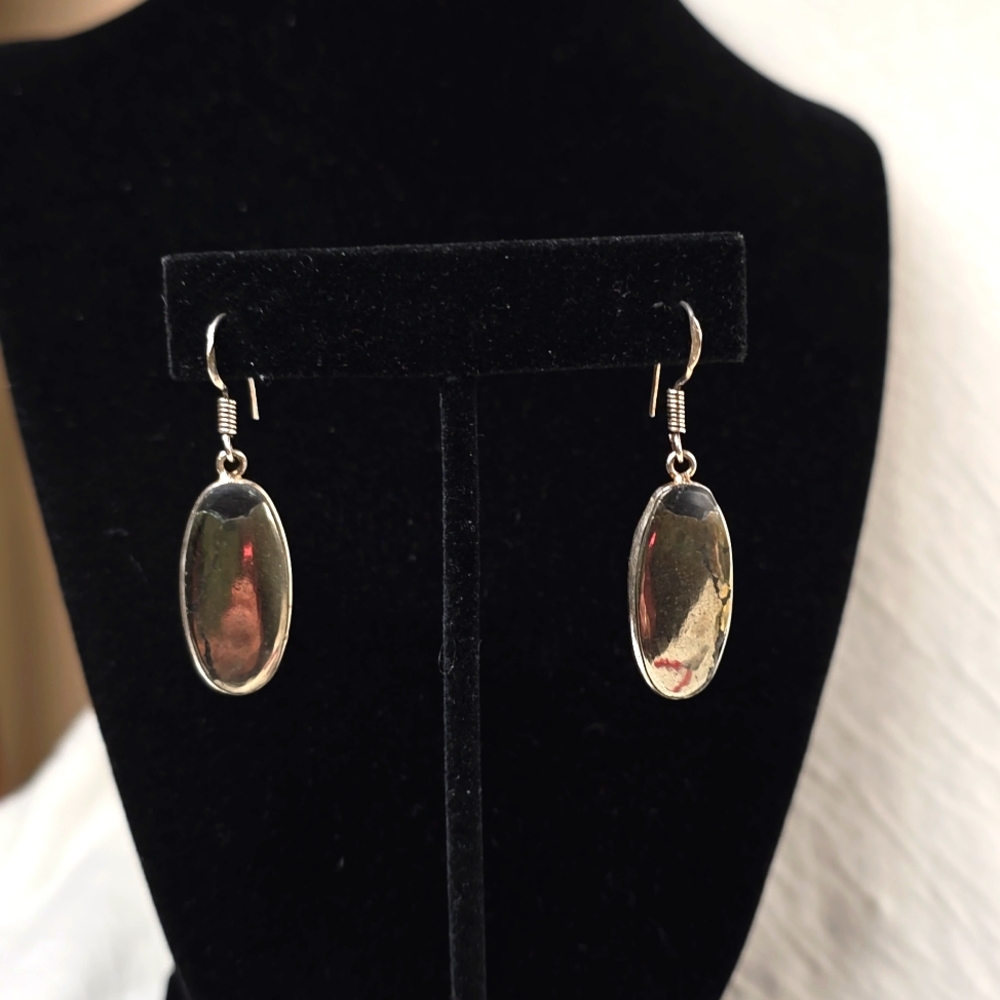 NEW Pyrite in Magnetite Earrings